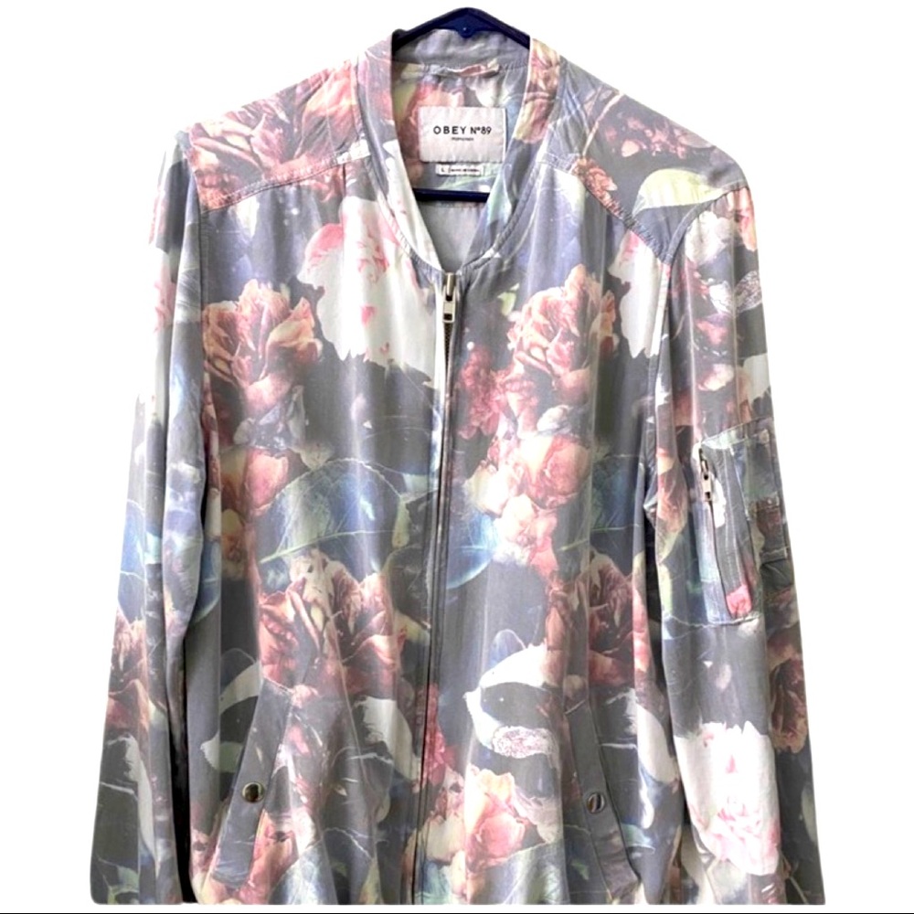EUC Obey Propaganda No 89 Maven Floral Jacket